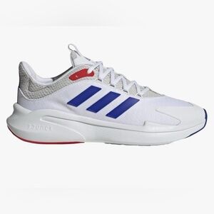 Adidas White and Blue Athletic Shoes Size: 10